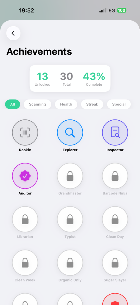 PureScan Achievements